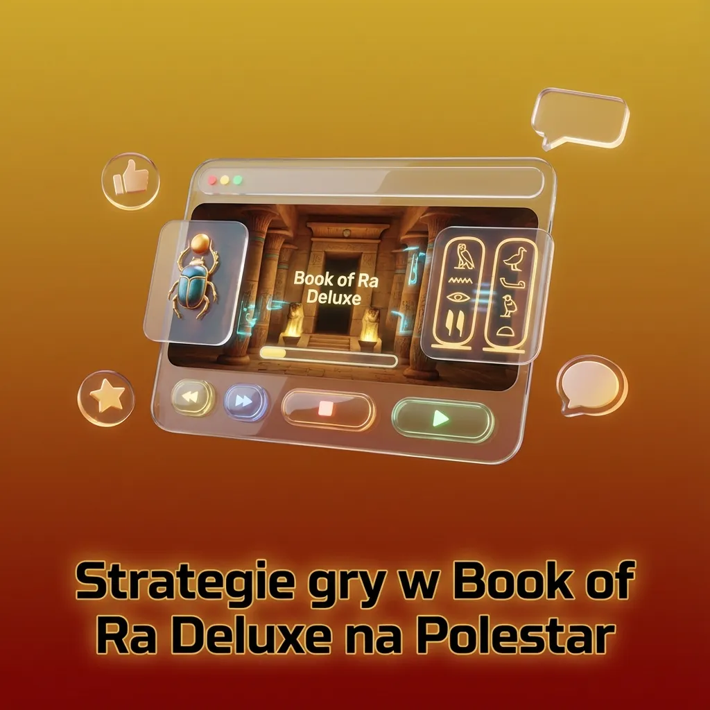 Ekran Book of Ra Deluxe na Polestar z ikonami slotu i listą zasad zarządzania budżetem i limitami gry