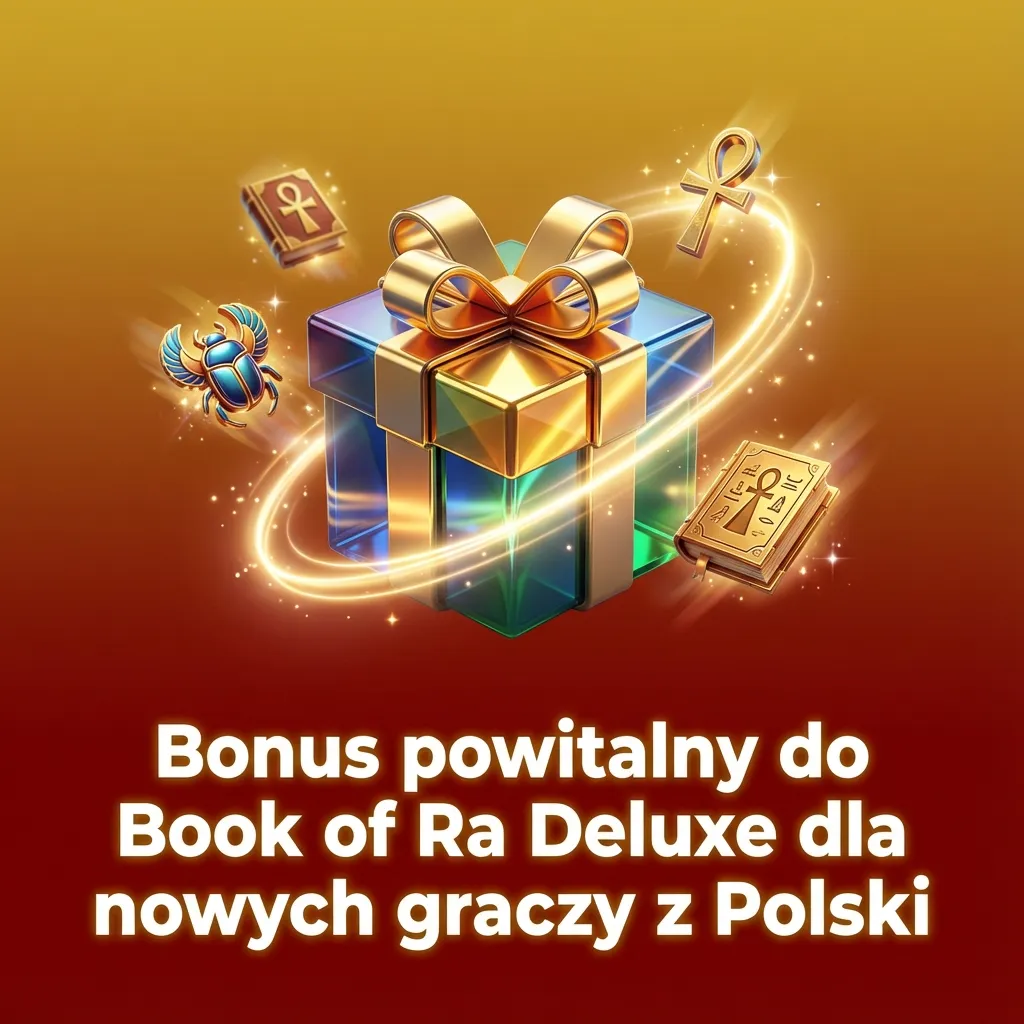 Baner kasynowy: bonus powitalny 100% do 1000 zł + do 100 free spinów w Book of Ra Deluxe dla nowych graczy z Polski