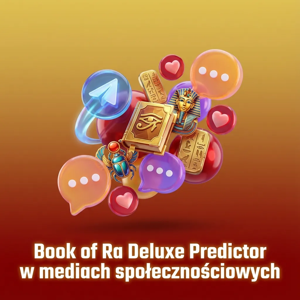 Grafika ostrzegająca przed fałszywymi botami i sygnałami Book of Ra Deluxe w mediach społecznościowych