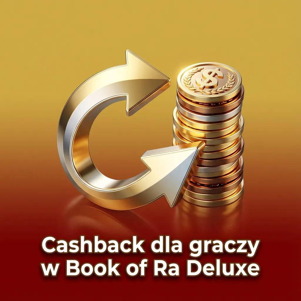 Gracz przy automacie Book of Ra Deluxe otrzymuje zwrot części przegranych środków jako bonus cashback