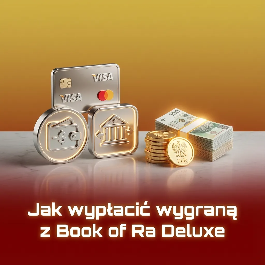 Ekran aplikacji kasyna z przewodnikiem krok po kroku, jak wypłacić wygraną z Book of Ra Deluxe