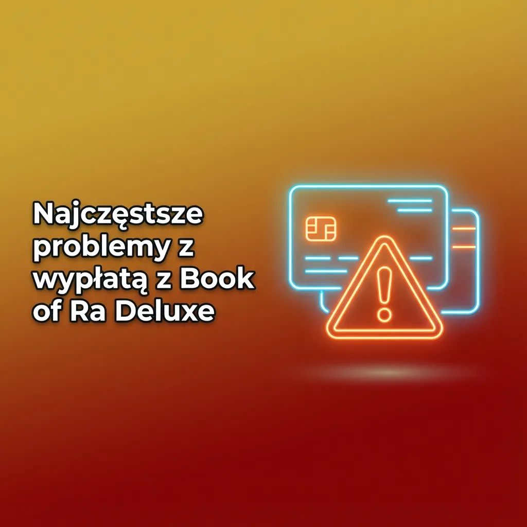 Ekran kasyna online z grą Book of Ra Deluxe i komunikatami o problemach z wypłatą środków