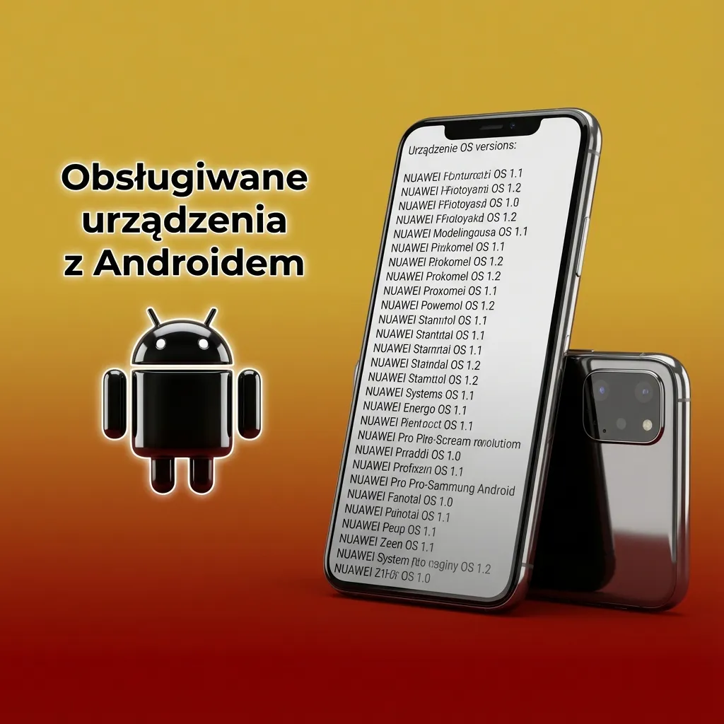 Infografika: lista testowanych smartfonów z Androidem w klasach budżetowej, średniej i flagowej 2020–2025
