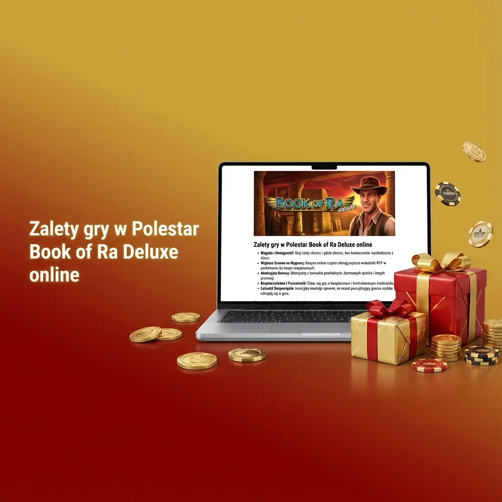 Ekran slotu Polestar Book of Ra Deluxe online na komputerze i telefonie, z polską walutą i panelem zakładów